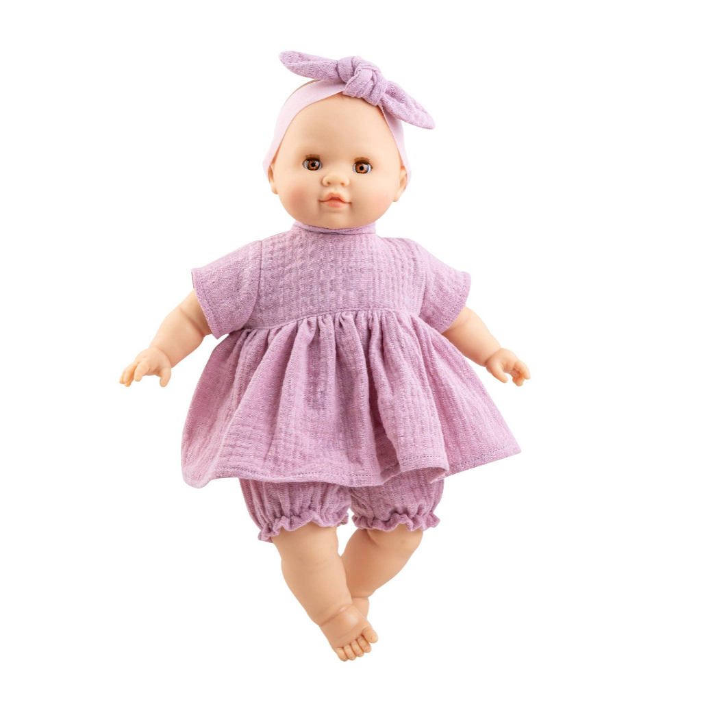Noemi Babypop - Roze Jurk 36cm