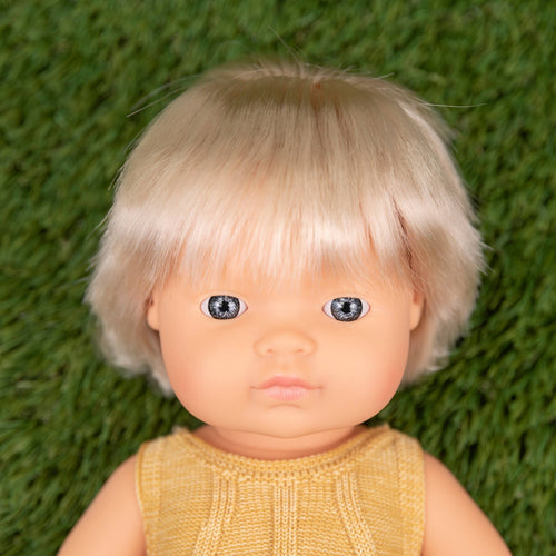 Babypop Kaukasische Jongen 15 inch